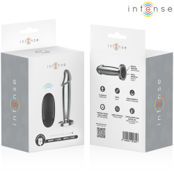 Intense - Plug Anal 10 Vibrations Gode Métallique Avec Télécommande M